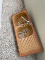 Dubbele spoelbak EXCL kraan, Ophalen, Zo goed als nieuw