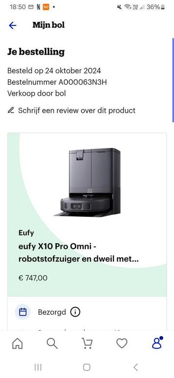 Robotstofzuiger eufy x10 pro omni met dweilfunctie, Enlèvement, Neuf, Aspirateur robot