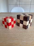 Set van 2 IQ-spellen houten kubussen, Enlèvement, Neuf, Autres types