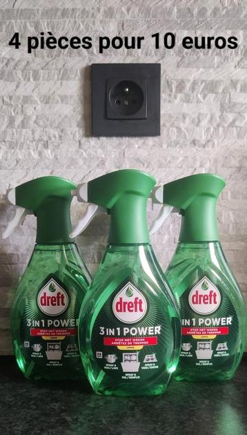 4 produits Dreft spray 3 en 1 Power 500 ml senteur citron  beschikbaar voor biedingen