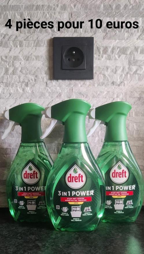 4 produits Dreft spray 3 en 1 Power 500 ml senteur citron, Huis en Inrichting, Schoonmaakartikelen, Ophalen