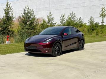 Tesla Model Y AWD Long Range Premium 20" Pano Cherry Red beschikbaar voor biedingen