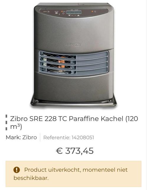ZIBRO Verwarmingskachel SRE 228 TC Dark grey mettalic, Huis en Inrichting, Kachels, Zo goed als nieuw, Vrijstaand, Petroleumkachel