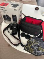 Canon EOS met draagbare tas en lens, Audio, Tv en Foto, Fotocamera's Digitaal, Ophalen, Zo goed als nieuw, Spiegelreflex, Canon