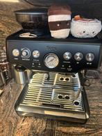 Sage Barista express + accesoires, Ophalen, Koffiemachine, Koffiebonen, Zo goed als nieuw