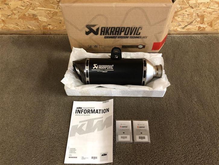 Akrapovic Black uitlaat demper KTM 1290 Superduke R GT nieuw, Motoren, Onderdelen | Overige, Nieuw, Verzenden