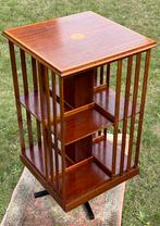 Antieke houten boekenmolen met inlegwerk, Antiek en Kunst, Ophalen