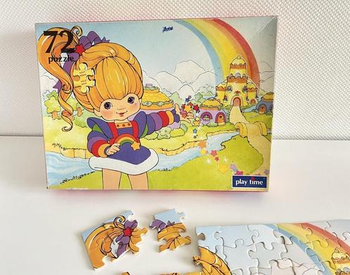 Puzzle en bois Rainbow Brite - 1983, Kinderen en Baby's, Speelgoed | Kinderpuzzels, Gebruikt, 4 tot 6 jaar, Meer dan 50 stukjes