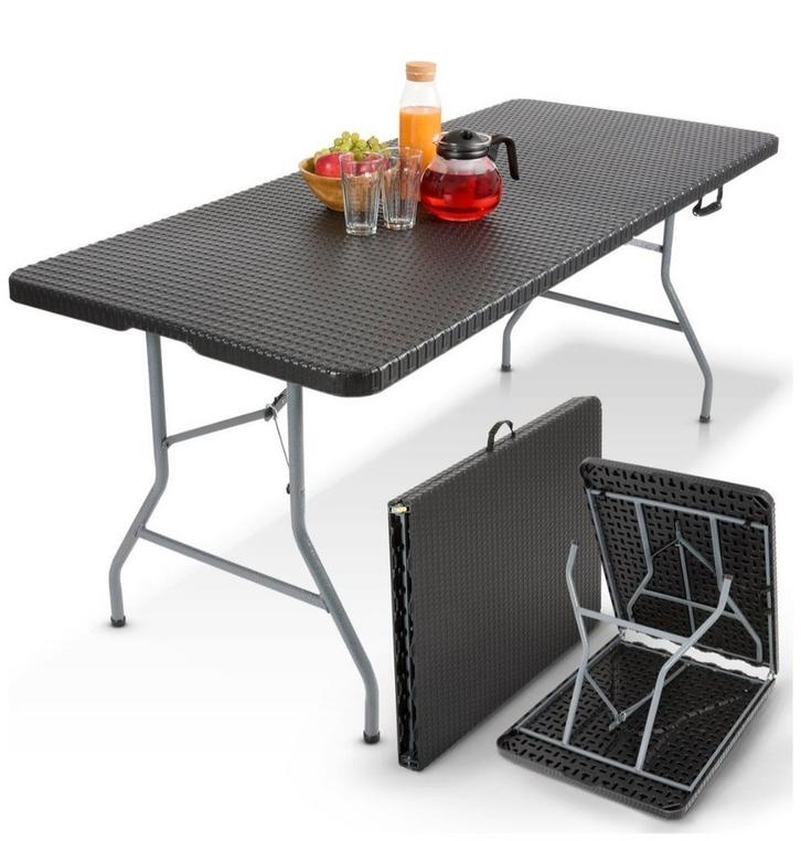 Inklapbare vouwtafel + bijhorend tafelkleed, Huis en Inrichting, Tafels | Bijzettafels, Zo goed als nieuw, Ophalen