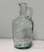 Carafe en verre vintage faite à la main, bouteille 20cm déco, Antiquités & Art, Enlèvement ou Envoi