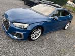 AUDI A5 SPORTBACK 35TDI S-LINE Hybride Pano Leder Keyless..., Auto's, Audi, USB, Blauw, Bedrijf, A5
