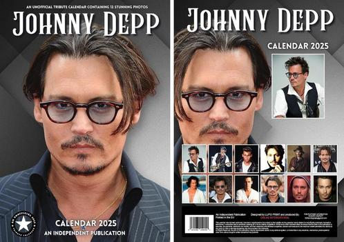 Johnny Depp kalender 2025, Diversen, Kalenders, Nieuw, Jaarkalender, Ophalen of Verzenden