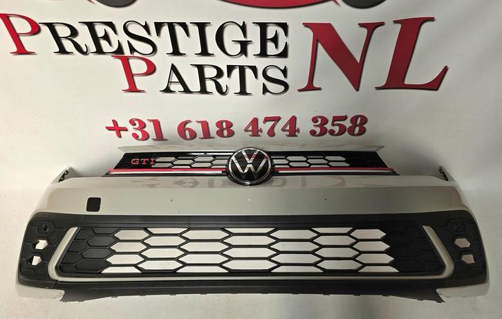 Voorbumper VW Polo 2G AW Facelift GTI LED GRILL PDC bj.2022-, Auto-onderdelen, Carrosserie, Bumper, Voor, Gebruikt, Herkomst onderdeel bekend