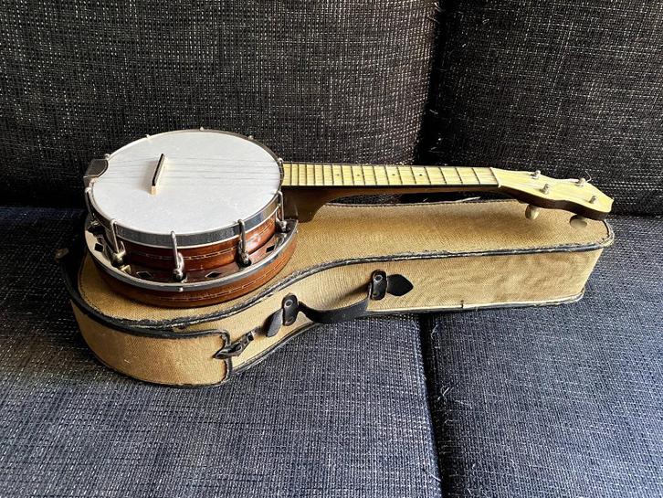 1920s/30s Supertone ukulele-banjo, Muziek en Instrumenten, Snaarinstrumenten | Overige, Gebruikt, Ukelele, Ophalen of Verzenden
