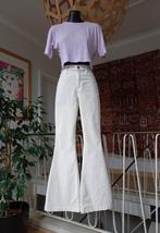 Hollister beige ribfluwelen high rise flare, mt W25 L32, Beige, Ophalen of Verzenden, Maat 34 (XS) of kleiner, Lang