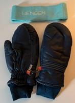 Lederen skihandschoenen en hoofdband, Sport en Fitness, Skiën en Langlaufen, Ophalen of Verzenden, Zo goed als nieuw, Ski
