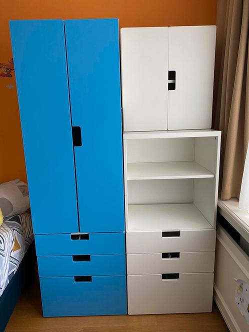 2 Armoires/etageres/ penderie Ikea SMASTAD, Enfants & Bébés, Chambre d'enfant | Commodes & Armoires, Utilisé, Enlèvement