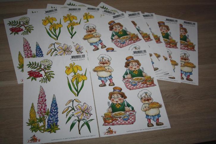 2x6 Laaf products , 2000 Efteling , 3D knutsel blaadjes, Verzamelen, Efteling, Zo goed als nieuw, Overige typen, Ophalen of Verzenden