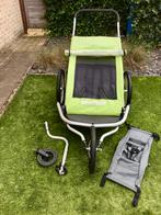 Croozer kid for 2 fietskar en hangmatje, Fietsen en Brommers, Ophalen, Opvouwbaar, Croozer, Zo goed als nieuw
