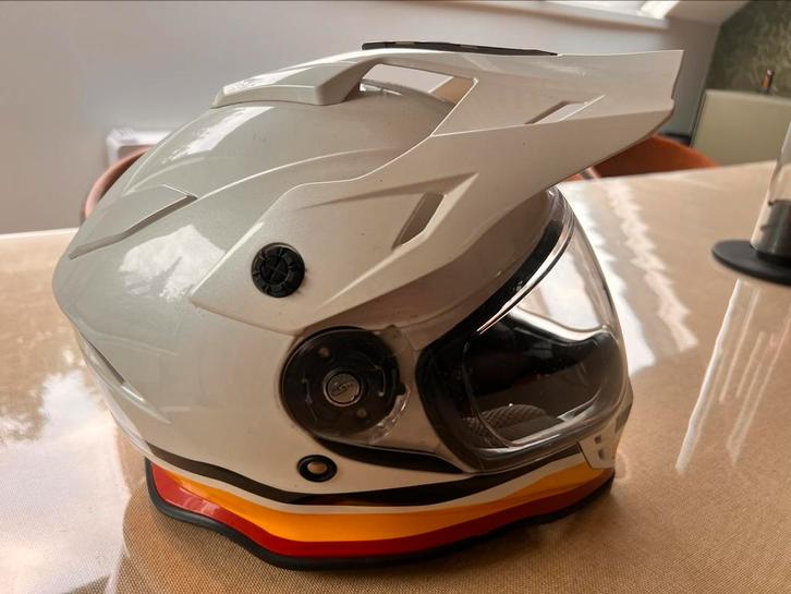 Moto Guzzi FF Adventure motorhelm - Nieuwstaat!, Motoren, Kleding | Motorhelmen, Heren, Integraalhelm, XL, Overige merken, Tweedehands