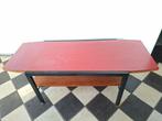 60's vintage salontafel met omkeerbaar blad., Ophalen, Zo goed als nieuw