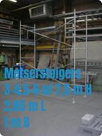 metsersteigers 3 tot 7,5 m H - kaders 1 m breed - stellingen, Ophalen, Nieuw