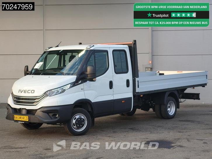 Iveco Daily 35C18 3.0L Automaat 180PK Dubbel Cabine Open Laa, Auto's, Bestelwagens en Lichte vracht, Bedrijf, Te koop, Airconditioning