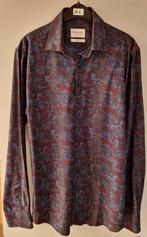 Chemise imprimée Michaelis Bleu/Slim Fit M 41 L (Nouveau), Neuf, Tour de cou 41/42 (L), Enlèvement ou Envoi, Michaelis