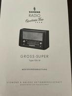 siemens gross super 934w 1954, Audio, Tv en Foto, Ophalen, Gebruikt