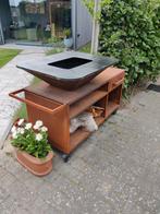 Open fire rechthoekig. BBQ., Tuin en Terras, Buitenkeukens, Ophalen, Zo goed als nieuw