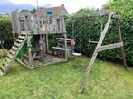 speeltoestel Wickey glijbaan-platf-dubbele schommel-klimmuur, Kinderen en Baby's, Ophalen, Gebruikt, Glijbaan