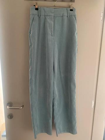 Licht blauwe geklede broek beschikbaar voor biedingen