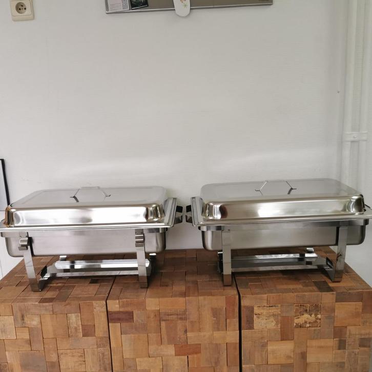 chafing dish Roestvrij staal buffetwarmer, Huis en Inrichting, Keuken | Keukenbenodigdheden, Zo goed als nieuw, Ophalen