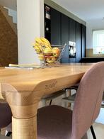 Zuiver Storm Eettafel - 220 x 90 cm - Naturel, Huis en Inrichting, Ophalen, 200 cm of meer, 50 tot 100 cm, Zo goed als nieuw