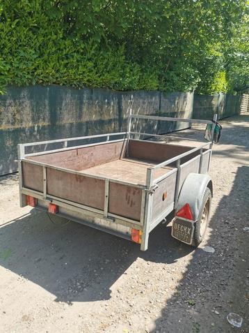 Aanhangwagen met chassi plaatje 750kg, Auto diversen, Aanhangers en Bagagewagens, Ophalen, Zo goed als nieuw
