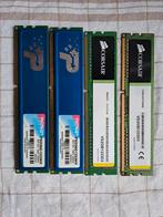 Corsair en Patriot geheugen, 4 stuks, Computers en Software, RAM geheugen, Ophalen, DDR3, Zo goed als nieuw, 2 GB