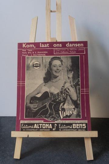 Partituur Catherina Valente  - “Kom, laat ons dansen” 1961