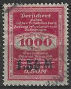 Duitsland 1923 - Yvert ZN - Versichert ½ Million  (ST), Verzenden, Gestempeld