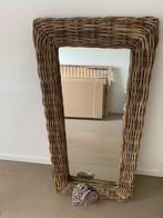 Spiegel met houten rand, Huis en Inrichting, Woonaccessoires | Spiegels, 100 tot 150 cm, Gebruikt, Rechthoekig, 50 tot 75 cm