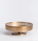 Gouden Metalen Tray Ø32cm, Huis en Inrichting, Ophalen of Verzenden, Nieuw, Rond, Metaal