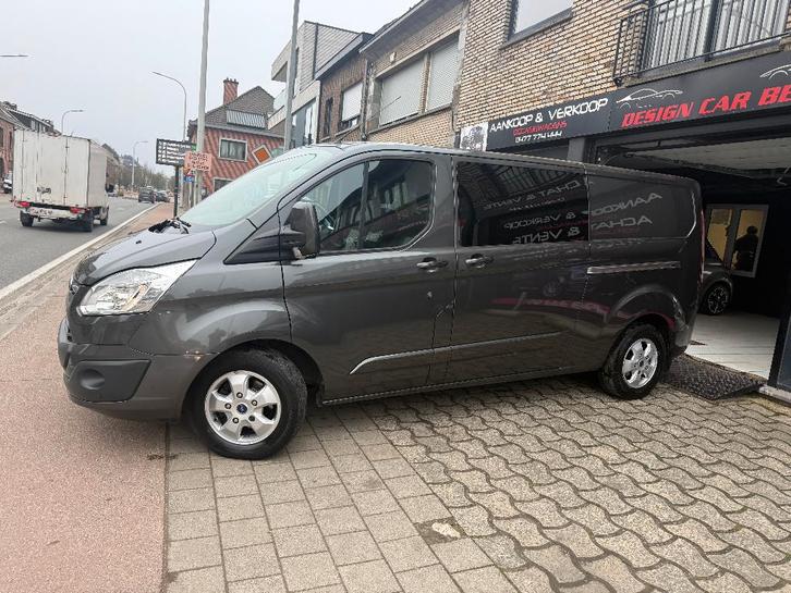 Transit Custom Lang 6-zits*Automaat*Netto 16529, Auto's, Bestelwagens en Lichte vracht, Bedrijf, Te koop, ABS, Achteruitrijcamera