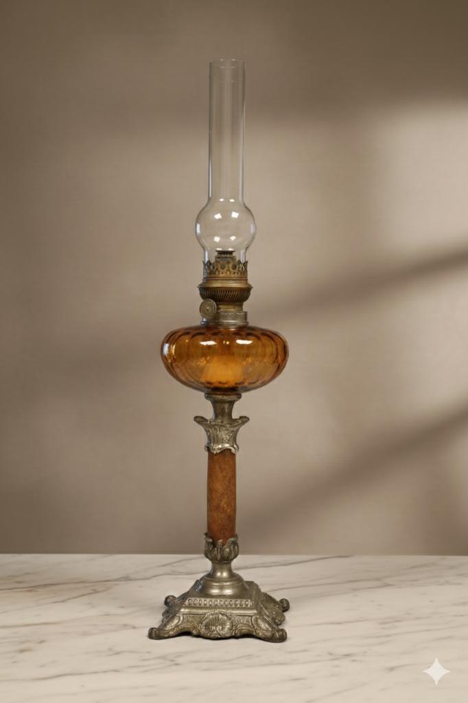 Olielamp, Antiek en Kunst, Antiek | Verlichting, Ophalen of Verzenden