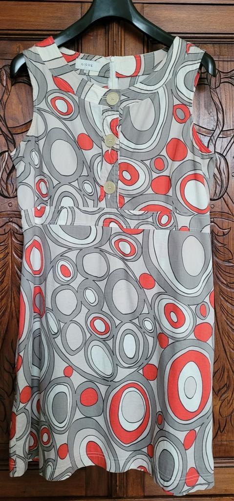 Zomers kleed merk Gigue, 44, Kleding | Dames, Jurken, Zo goed als nieuw, Maat 42/44 (L), Wit, Ophalen of Verzenden