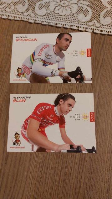 2 Wielerkaarten : Cofidis 2008 disponible aux enchères