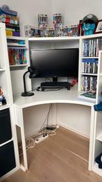 Bureau d'angle IKEA MICKE, blanc, 100 x 142 cm, Enlèvement, Comme neuf