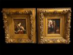 Paar super mooie schilderijen 55x50, Antiek en Kunst, Ophalen