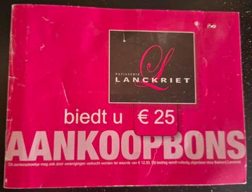 Kortingsbonnen Lanckriet, Tickets en Kaartjes, Kortingen en Cadeaubonnen, Kortingsbon, Warenhuis- of Winkelbon