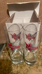 Smirnoff, twee glazen in doos, Verzamelen, Glas en Drinkglazen, Ophalen of Verzenden, Zo goed als nieuw
