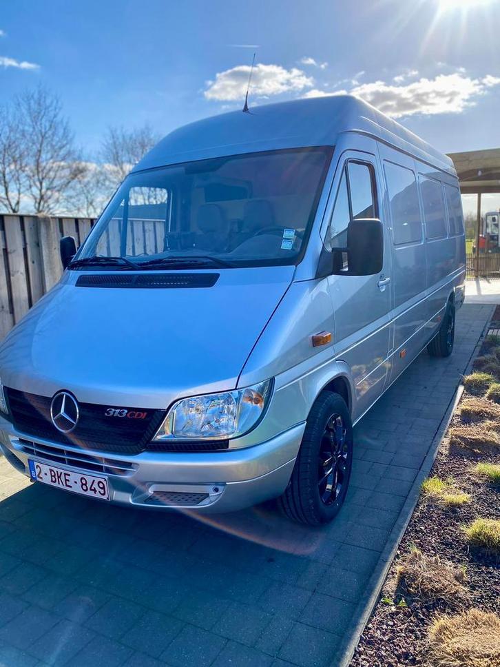Campervan mercedes sprinter 313 unieke staat, Caravans en Kamperen, Mobilhomes, Particulier, tot en met 4, Buscamper of Camperbus