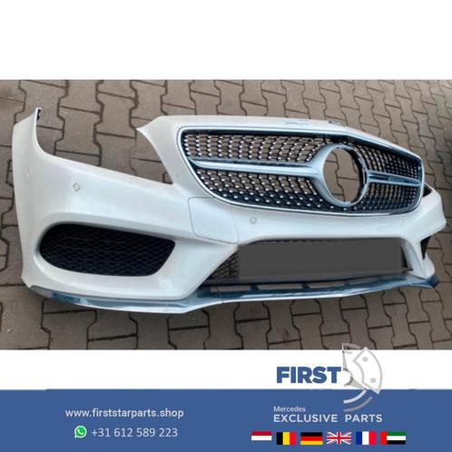 W218 FACELIFT CLS AMG VOORBUMPER COMPLEET + DIAMOND GRIL 201, Auto-onderdelen, Carrosserie, Bumper, Mercedes-Benz, Voor, Gebruikt